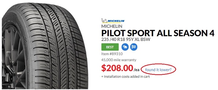 Does Discount Tire Price Match Discount Tire Direct